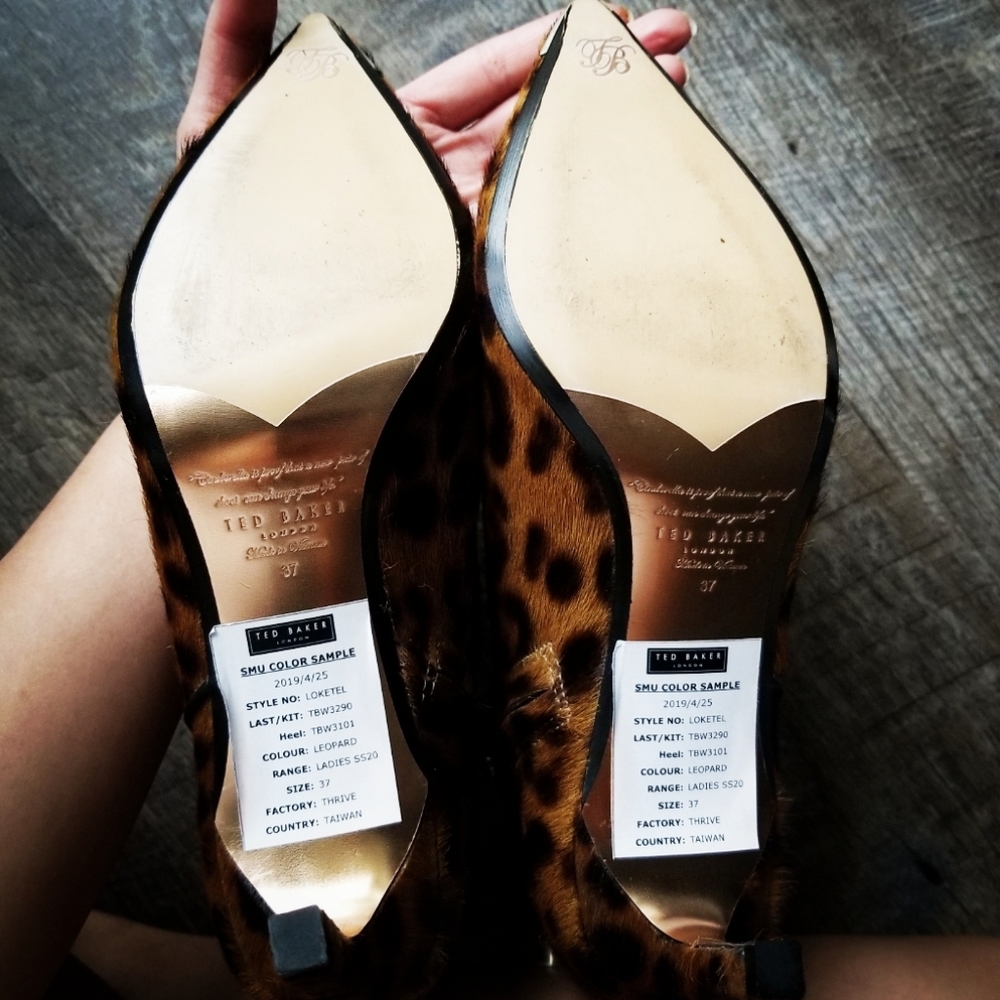 TED BAKER LOKETEL LEOPARD BOOTIES 3 - Picture 6 of 7